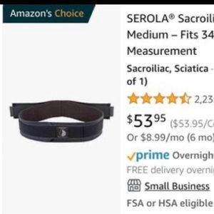 Serola sacroiliac belt
